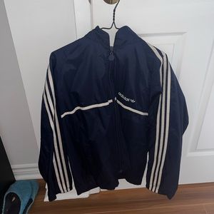 Adidas Blue unisex windbreaker